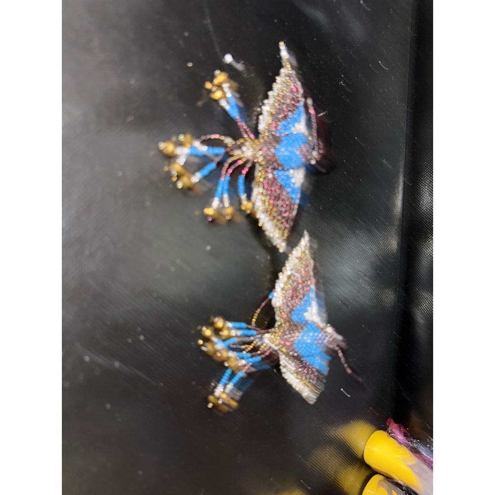 Beaded Hummingbird Hair‎ Accessory: Native Inspired Design (Metal Clip)